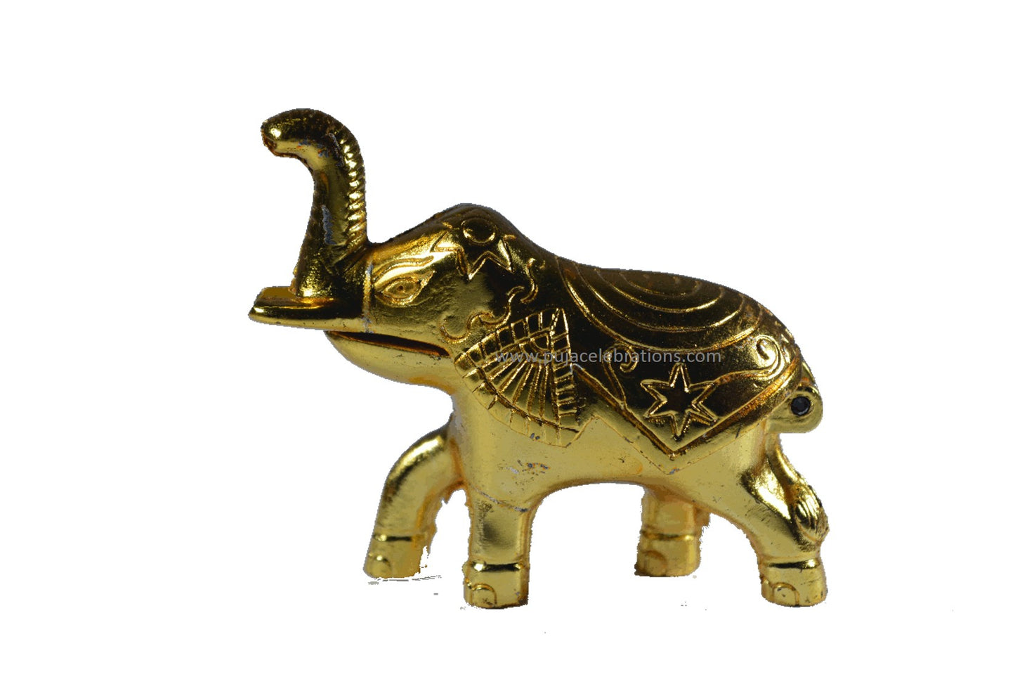 Elephant Shape Kumkum Box Gold