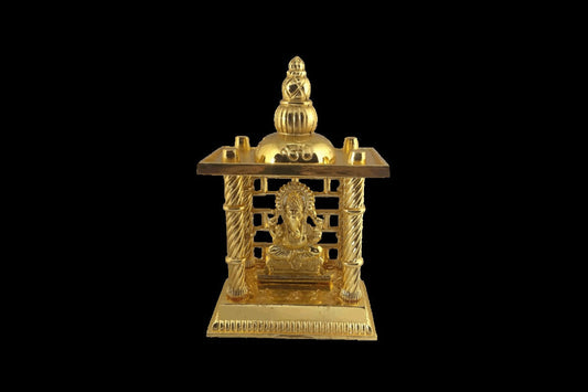 Ganesha Mandir Medium Gold, Return Gifts for House Warming