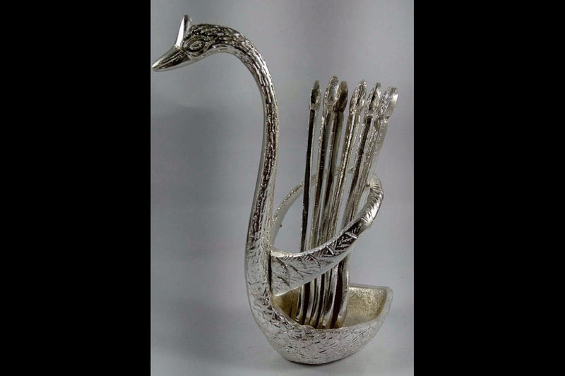 Hamsa Spoon Stand Silver Without Base, Return Gifts for Ladies