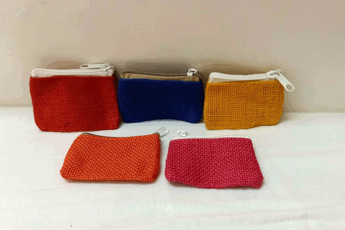 Jute Coin Purse Mini