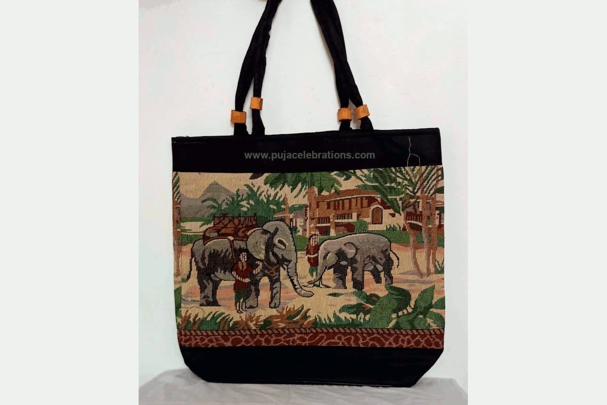 Jute Printed Bag Big