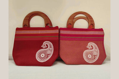 Khun Fabric Ladies Handbag