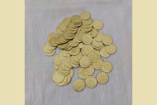 Brass Lakshmi Kubera Coins, Return Gifts for Pooja