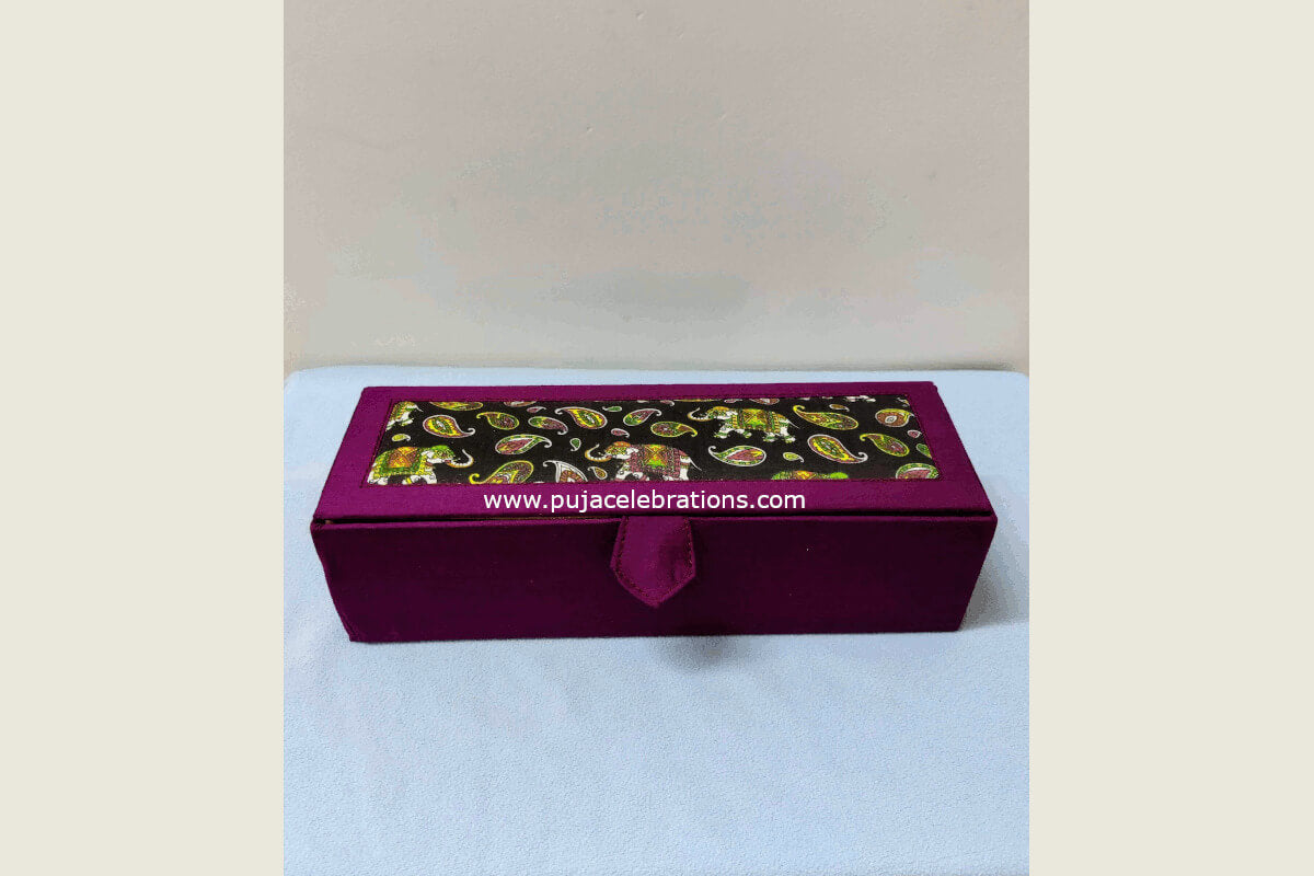 Kalamkari Single Rod Bangle Box