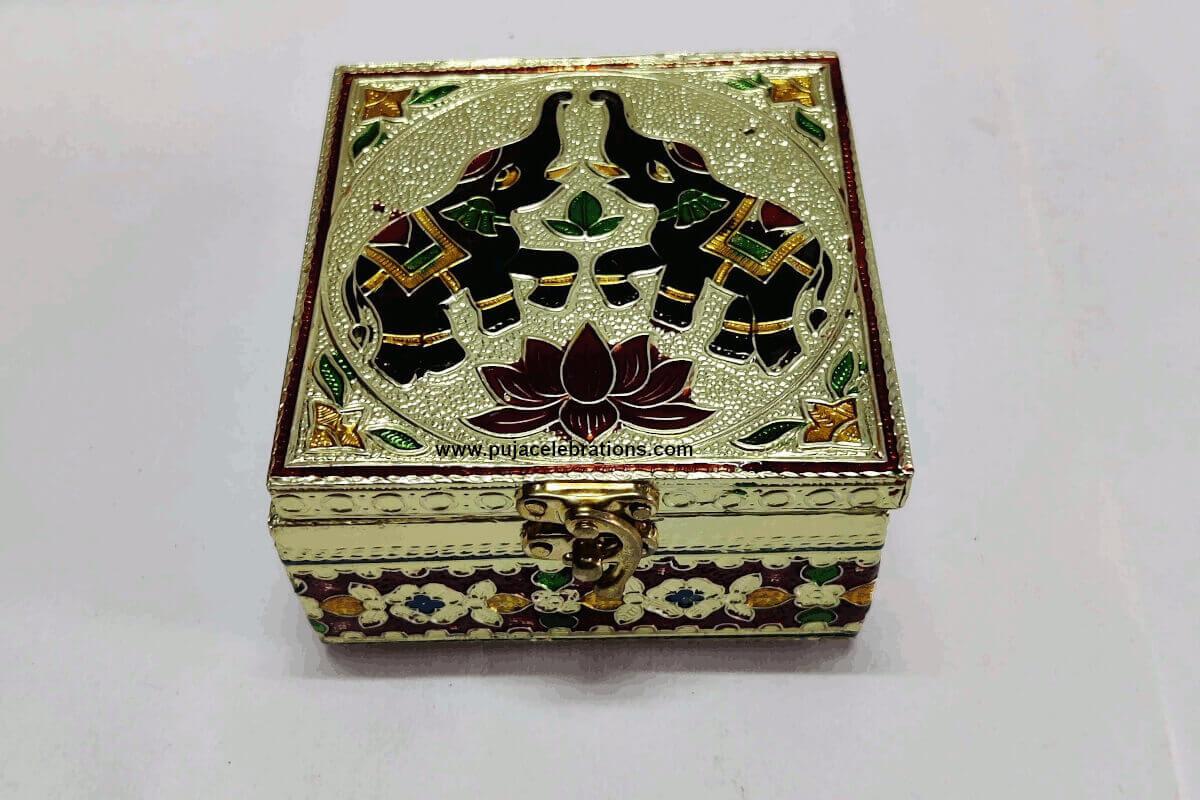 Meenakari Puja Jewel Box