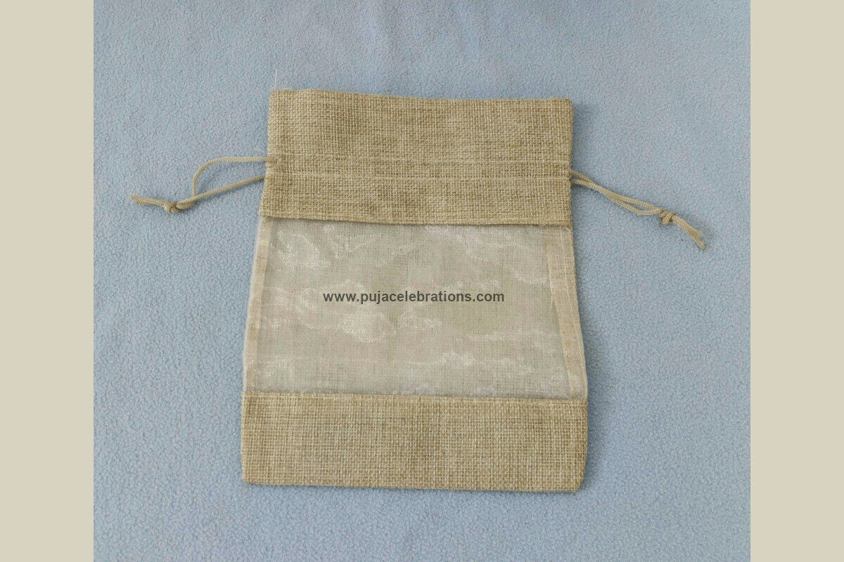 Tissue Jute Potli 7x5, Return Gifts for Ladies