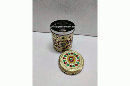 Meenakari Steel Dabba