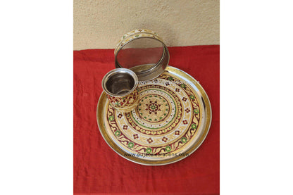 Meenakari Karva Chauth Set