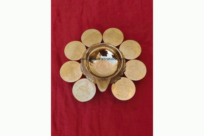 Kubera Diya With Lakshmi Kubera Coins, Festival Gifts Online