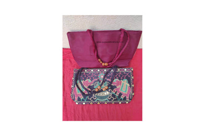 Designer Embroidered Handbag Medium