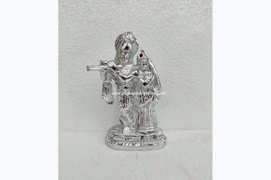 White Metal Radha Krishna Idol, Best Marriage Gift