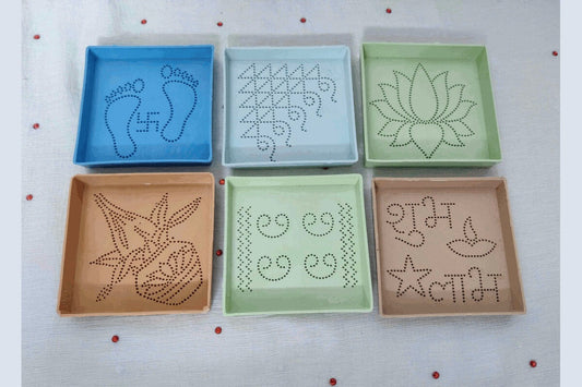 Rangoli Stencil 3x3,Festival Gifts Online