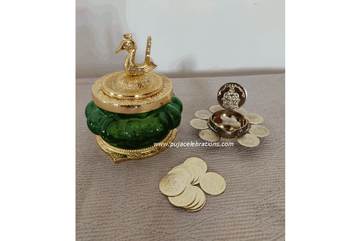 Kubera Lakshmi Pot & Raja Kubera Diya