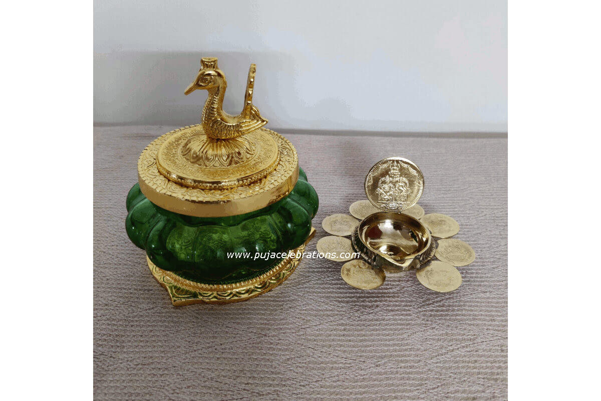 Kubera Lakshmi Pot & Raja Kubera Diya