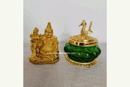 Kubera Lakshmi Pot & Gold Statue, Perfect Gift for Lakshmi Pooja