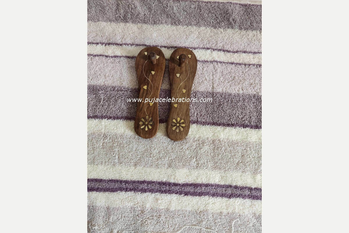 Wooden Paduka Mini, pooja purposes