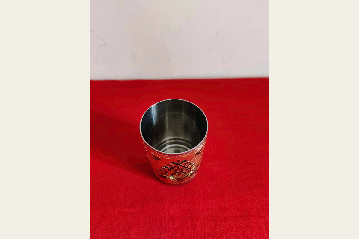 Meenakari Steel Glass