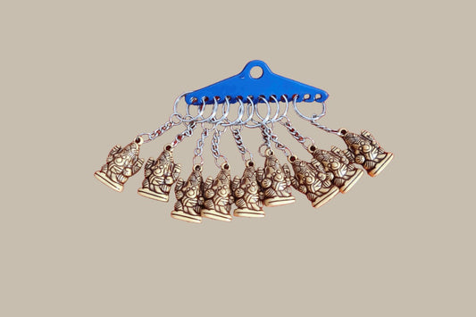 Ganesha Krishna Keychains Set