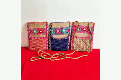 Jute Mobile Pouch