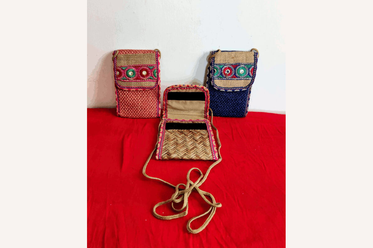 Jute Mobile Pouch