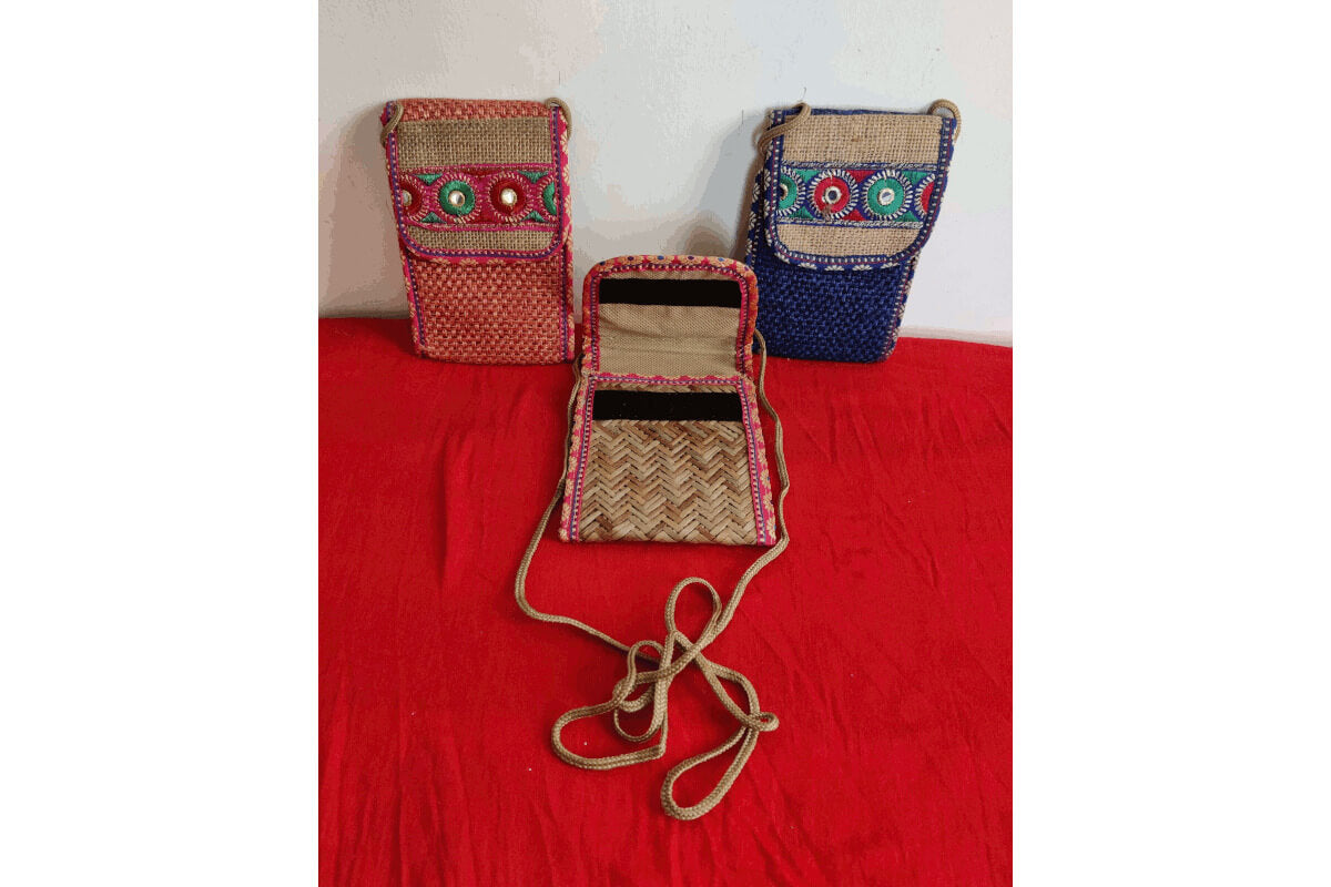 Jute Mobile Pouch