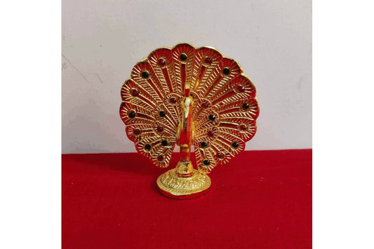 Stone peacock showpiece, an ideal griha pravesh return gifts