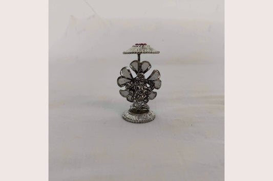 Ganesh Umbrella Silver Stand, Festival Gifts Online