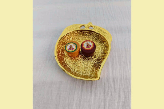 Gold Mango Tray Tambulam Set, Navarathri Golu Return Gifts 