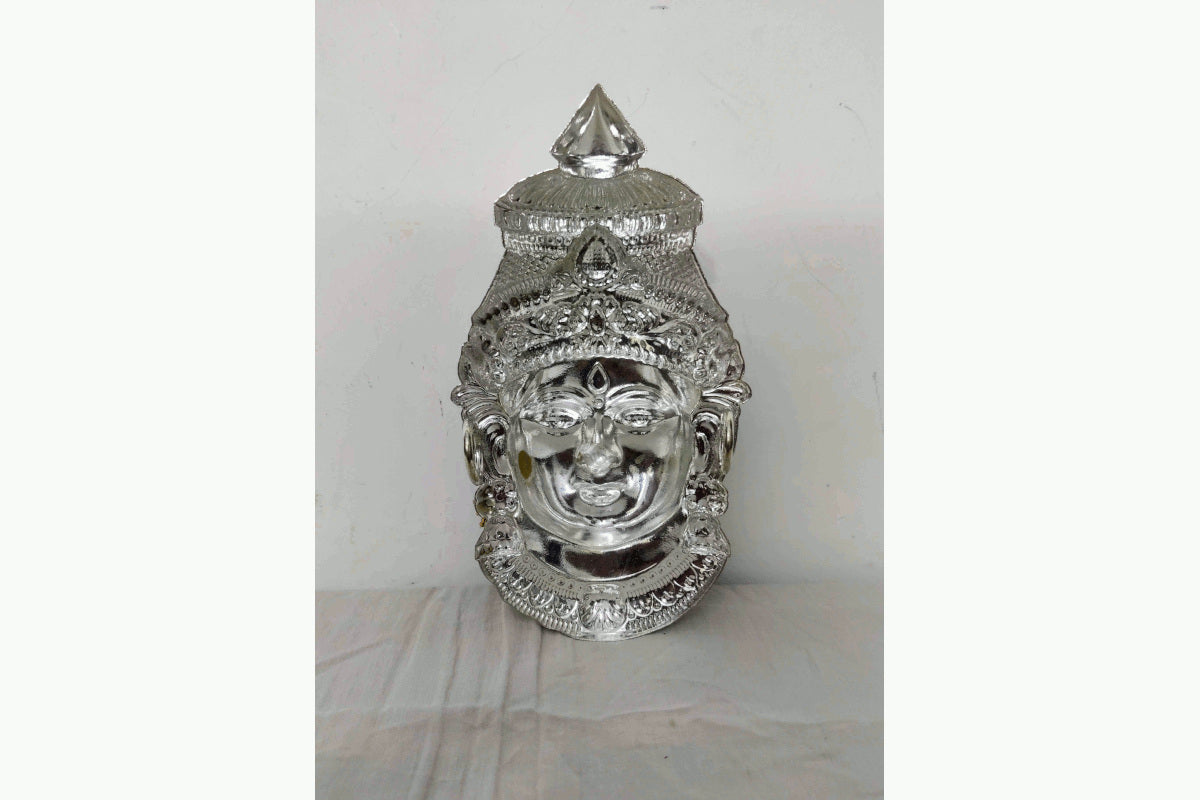 German Silver Devi Decorated Face