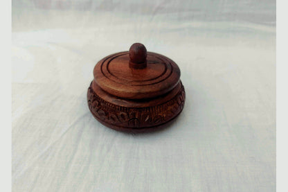 Wooden Kumkum Box