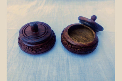 Wooden Kumkum Box