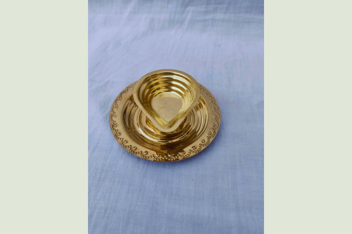 Agal Diya with Plate, Karthika Deepam