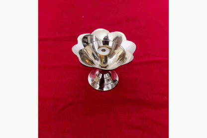 Flower Akhand Diya Pair