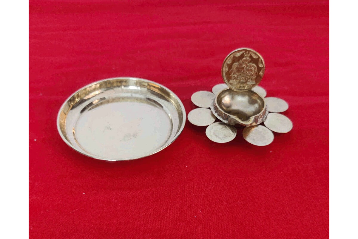 Kubera Diya with Plate