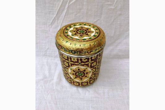 Meenakari Steel Dabba No 13, Return Gifts Online