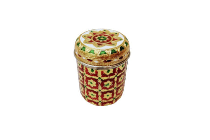 Meenakari Steel Dabba Box Set