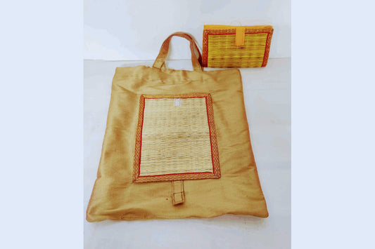 Foldable Korai Raw Silk Bag