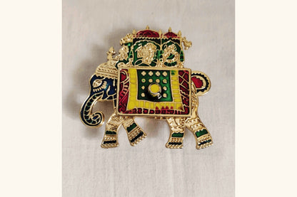 Elephant Design Kumkum Box