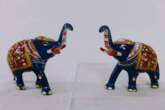 Metal Elephant Pair 2