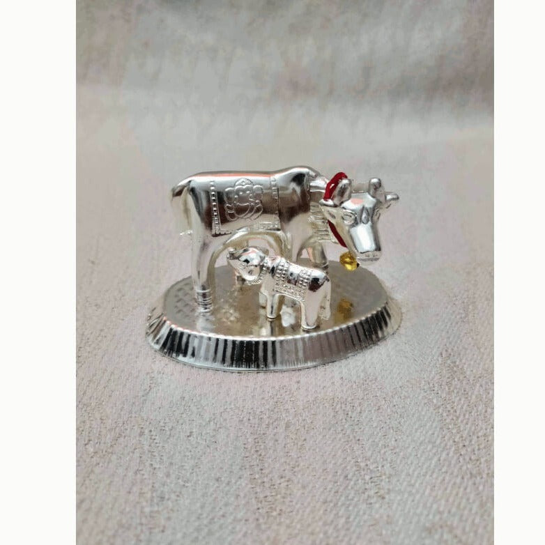Cow and Calf Medium Silver, Indian Wedding Return Gifts