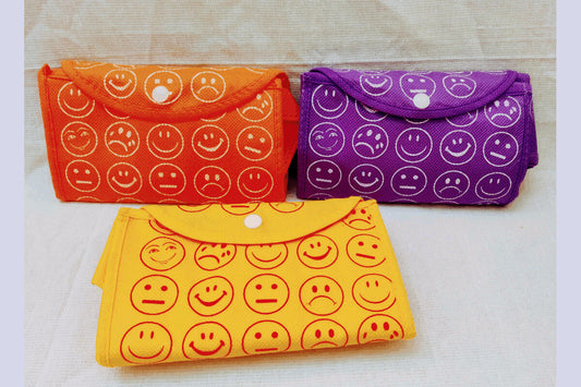 Folding Smiley Bag