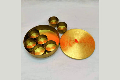 Brass Masala Spices Box