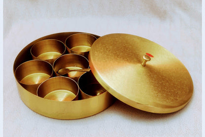 Brass Masala Spices Box