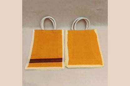 Jute Non-Woven Brocade Line Bag