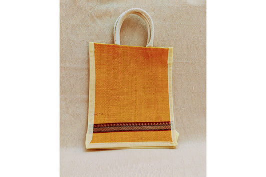 Jute Non-Woven Brocade Line Bag