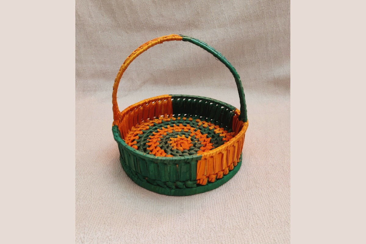 Palm Leaf Pooja Flower Basket