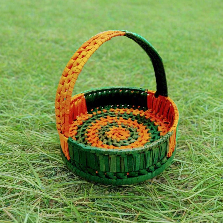 Palm Leaf Pooja Flower Basket