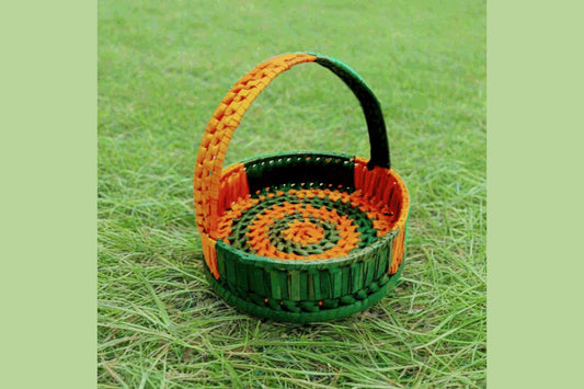 Palm Leaf Pooja Flower Basket