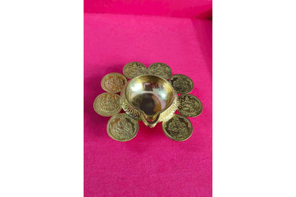 Kubera Diya Lakshmi Coins with Plate