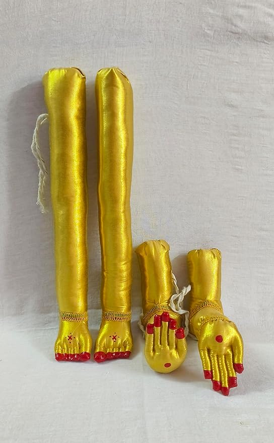 Golden Pattu Zari Devi Hands Legs